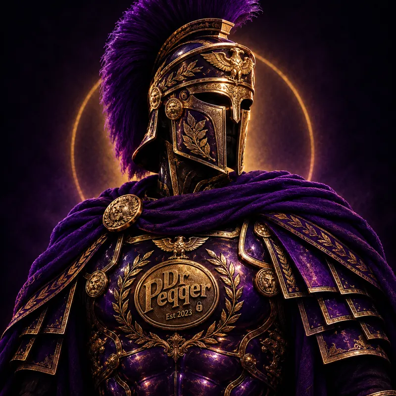 Roman Legatus in ornate purple-and-gold armour